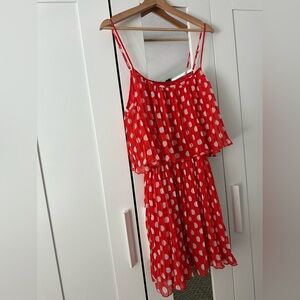 Forever 21 Red and White Polka Dot Mini Dress